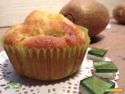Muffin con kiwi morbidissimi