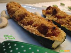 Zucchine ripiene vegane con ragù di soia