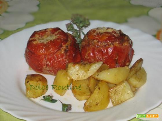 Pomodori Ripieni di Riso con Patate Vegan