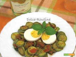 Zucchine in Padella con Uova Sode