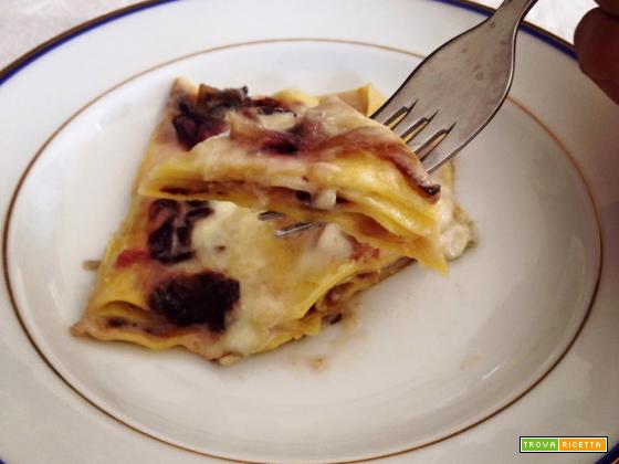 Lasagna radicchio e gorgonzola