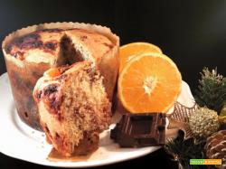 Panettone integrale con arancia e cioccolato (per diabetici)