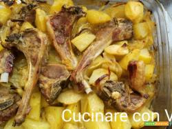 Agnello al forno con patate
