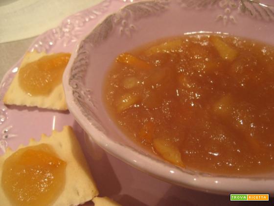 Marmellata di mele granny smith, scorzette di arancio e olio essenziale di arancio dolce