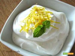 Mousse di limone ricotta e menta