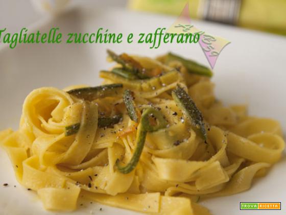 Tagliatelle zucchine e zafferano