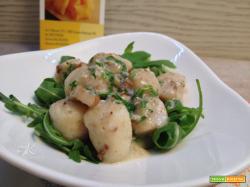 Gnocchi alle trebbie con sugo di gorgonzola, rucola e noci