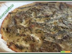 Frittata di carciofi al forno senza uova, senza lattosio