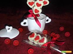 Red velvet cake pops per S. Valentino