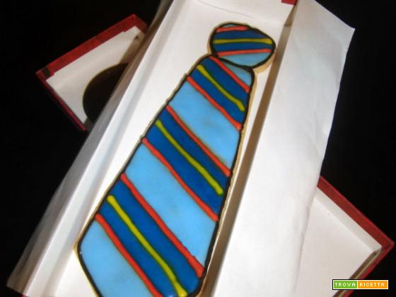 Biscotto cravatta per la festa del papà
