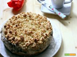 Torta sbriciolata di ricotta e cioccolato