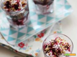 Mousse di yogurt ai frutti di bosco