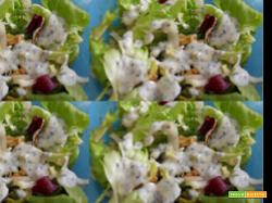 INSALATA SEMIDOLCE CON DRESSING ALLO YOGURT