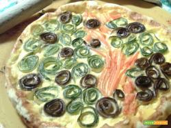Torta salata con verdure arrotolate