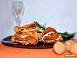Crepes di castagne formaggio e noci