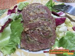 
Polpettone carciofi e vino bianco