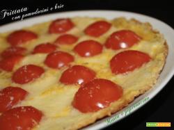 Frittata con pomodorini e brie