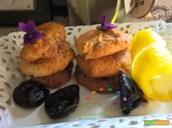 Biscotti GLUTEN FREE  e  VEGANI con Prugne al profumo di scorza di Limone