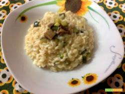 Risotto con funghi e zucchine
