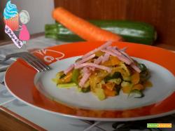 Tagliatelle di zucchine e carote