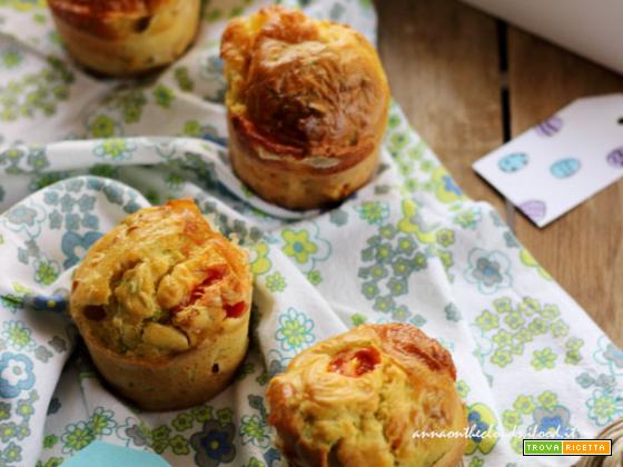 Muffin con zucchine, pomodorini e scamorza: picnic speciali