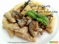 Penne gratinate con melanzane