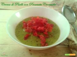 Crema di piselli con Prosciutto Croccante