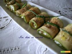 Involtini di zucchine e Philadelphia
