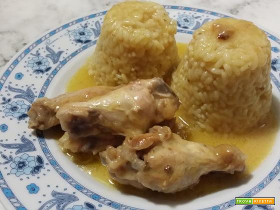 Pollo con riso al curry