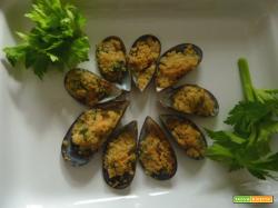 Cozze gratinate