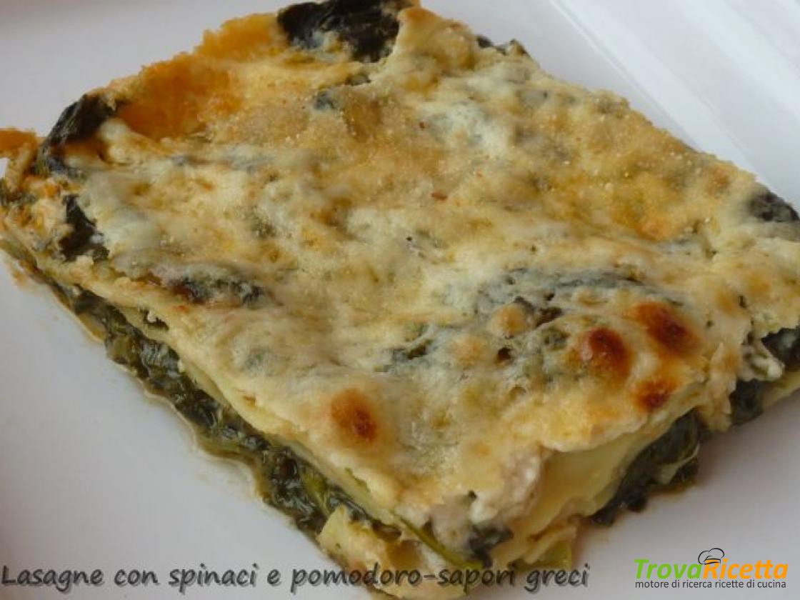 Lasagne agli spinaci e pomodoro - Ricetta 