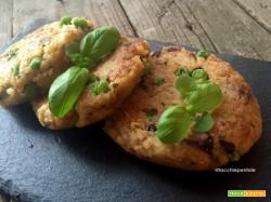 BURGER VEG DI PISELLI, RADICCHIO E BULGUR