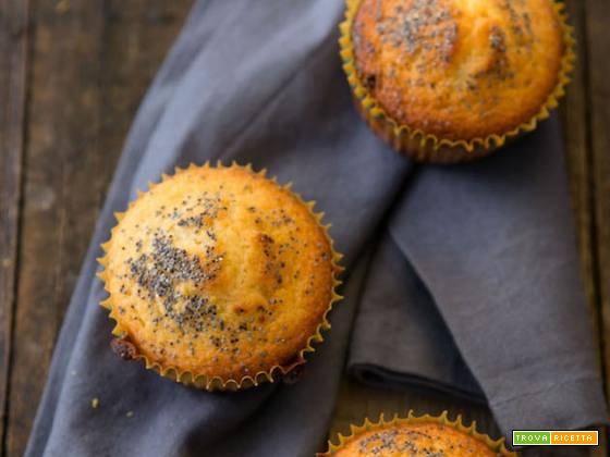 Muffins al lime e semi di papavero