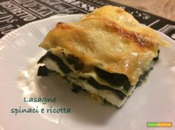 Lasagne spinaci e ricotta