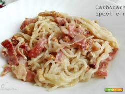 Carbonara speck e noci