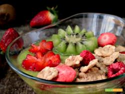 Kiwi e banana smoothie bowl