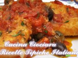 Baccalà al pomodoro e olive nere