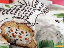 Colomba ripiena glassata