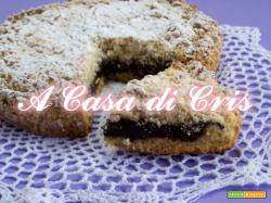 Sbriciolata con crema al cioccolato amaro