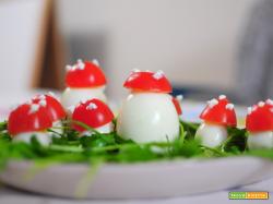 Funghetti di uova e pomodori