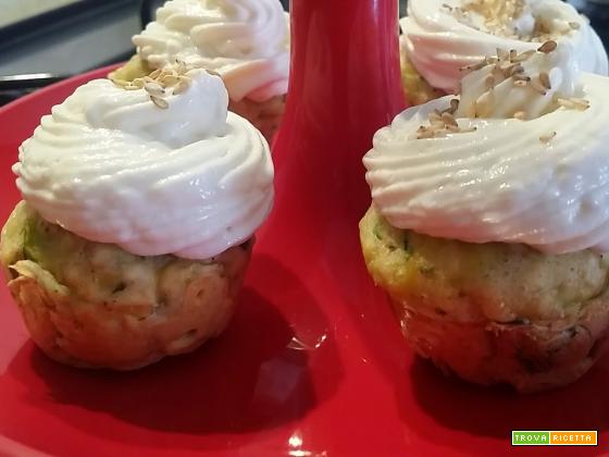 Pasticceria salata # 1: cupcake salati di zucchine e philadelphia