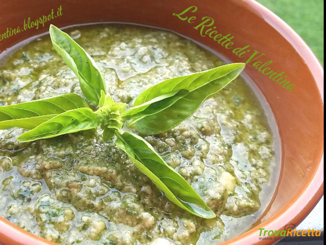 Il Mio Pesto Alla Genovese Senz Aglio Ricetta Bimby Ricetta Trovaricetta Com