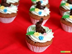 Cupcake Primaverile con cioccolato e crema al mascarpone