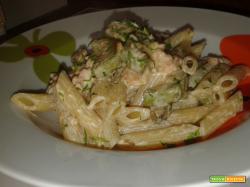 Pasta con salmone e zucchine