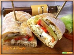 Panino sfizioso con ortaggi