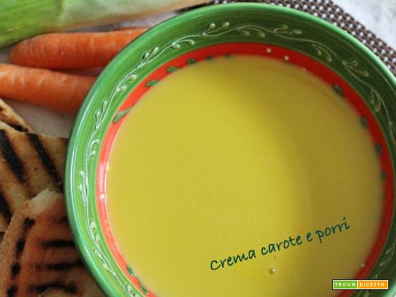 Crema carote e porri
