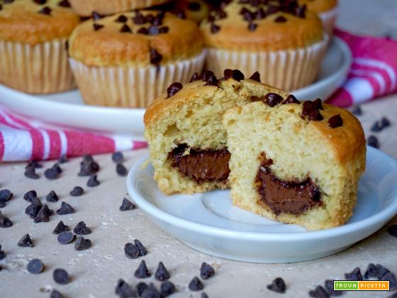 Muffin con Cuore di Nutella