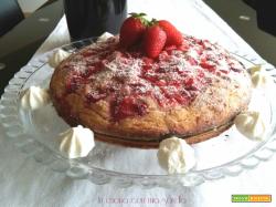Torta light di ricotta e fragole