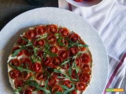 Cheesecake (salata) al pesto e pomodorini confit