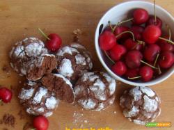Biscotti cioccolato e ciliegie